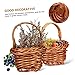ADOCARN 6pcs Woven Basket Mini Basket Blanket Basket Wicker Basket Bread Basket Artificial Flowers Decorative Mini Wicker Basket Baskets Tiny Miniatures Decoration Plastic