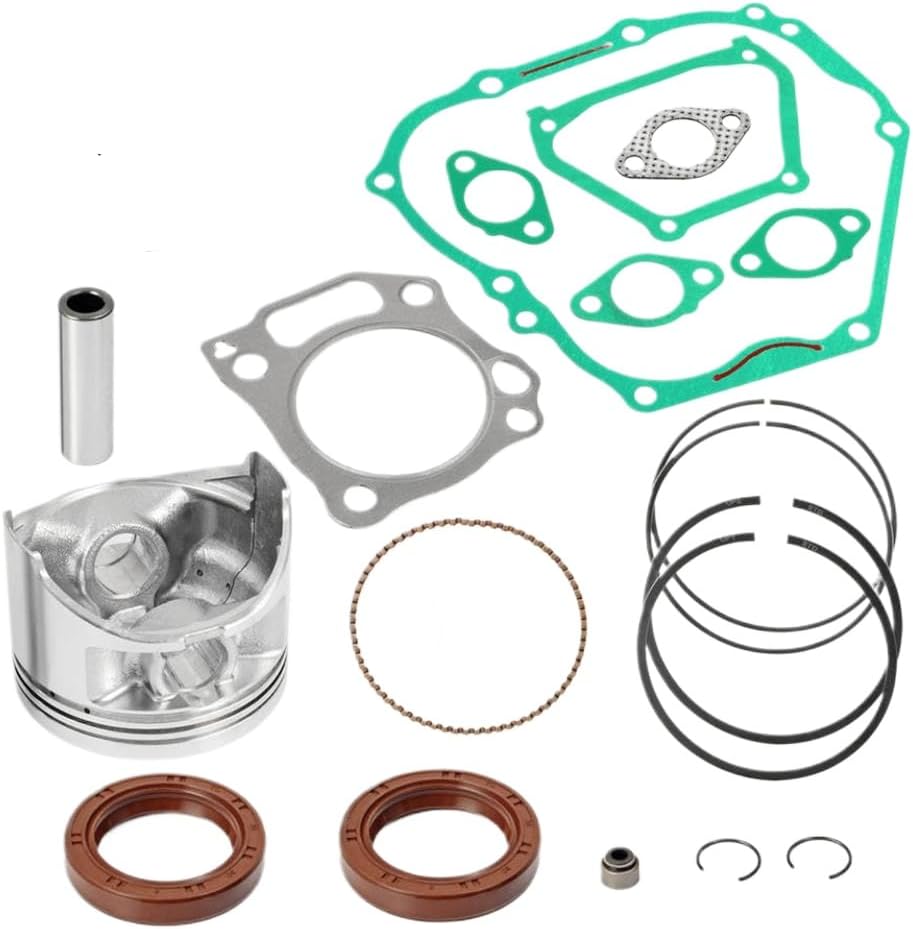 357cc ENGINE REBUILD KIT 0.5mm Oversize Piston RINGS GASKETS SEALS For 4 Cycle CART MOTOR G21 G22 G23 G27 G28 YDRA 2000-2013 Compatible With Motorcycle Parts
