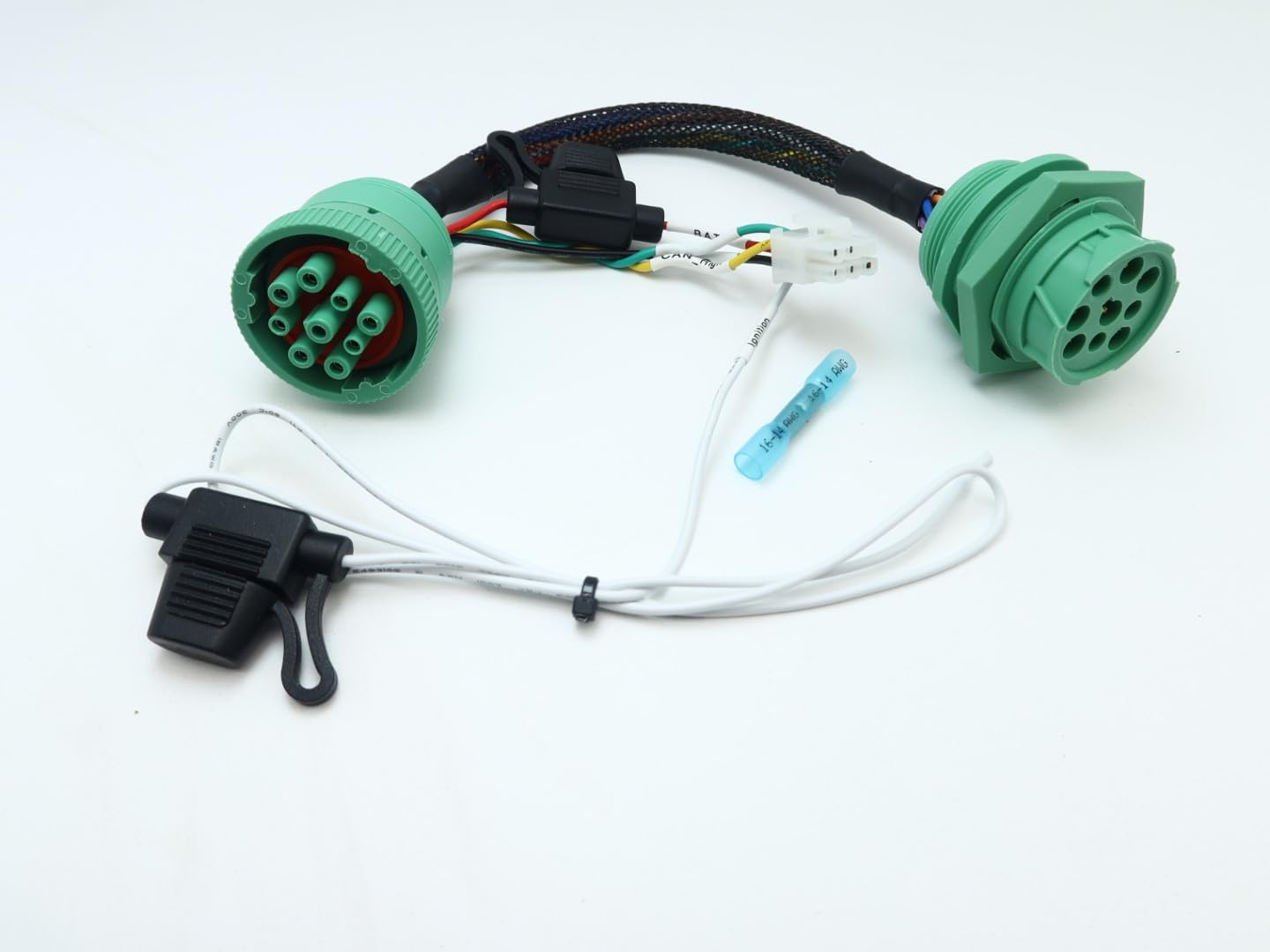 Amazon.com: 9pin Green Type 2 J1939 Install Y- Cable w/Threaded