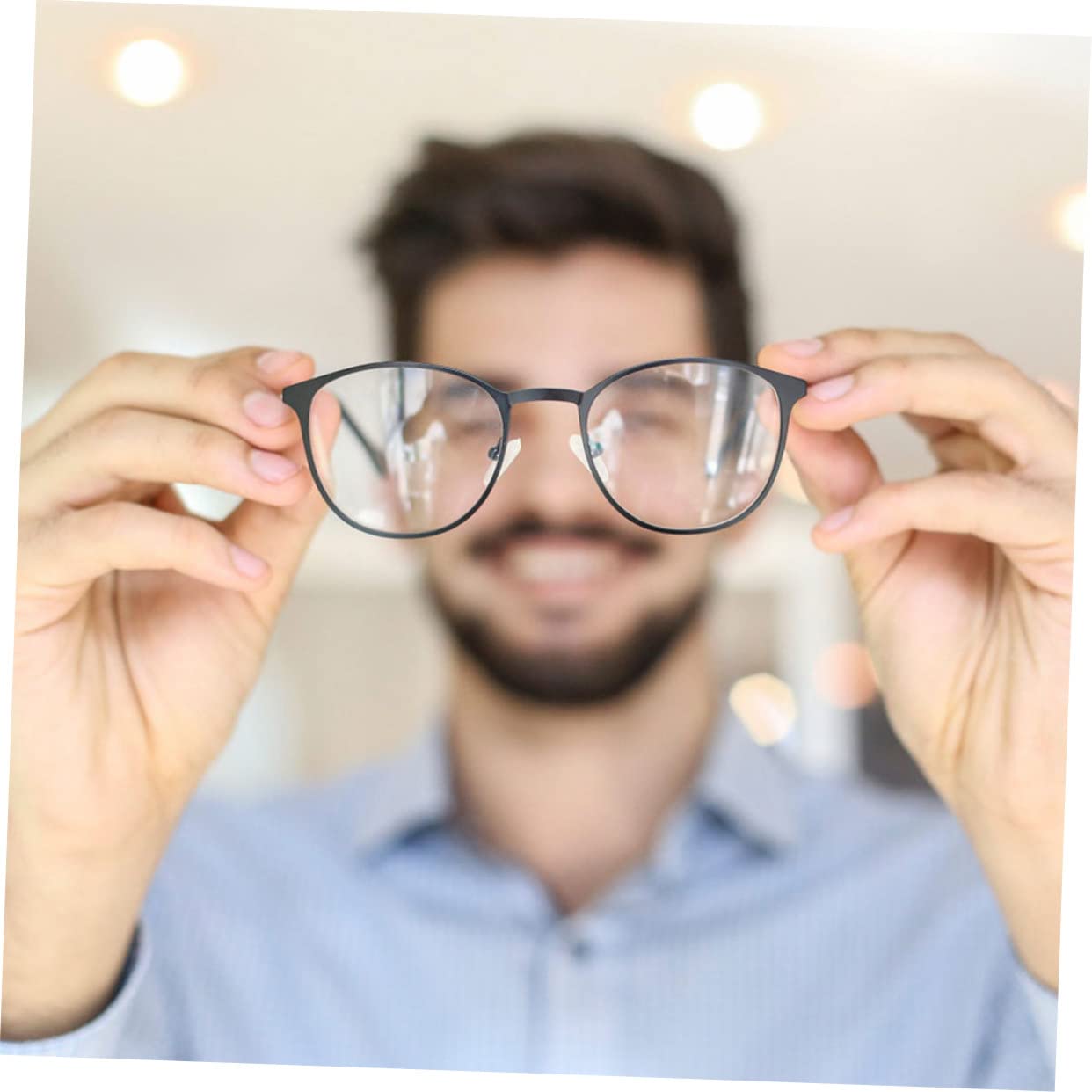 FOMIYES 400 Pares gafas almohadillas para la nariz reemplazo de almohadillas nasales para gafas vasos para beber lente almohadillas gafas almohadillas para gafas puños de nariz de gafas