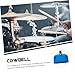 CORHAD Drum Kit Tambourine Cowbell for Drum Musical Cowbell Supplies Cowbell Percussion Professional Cow Bell Percussion Cowbell Drum Supplies Music Toy Metal Instrument Stainless Steel