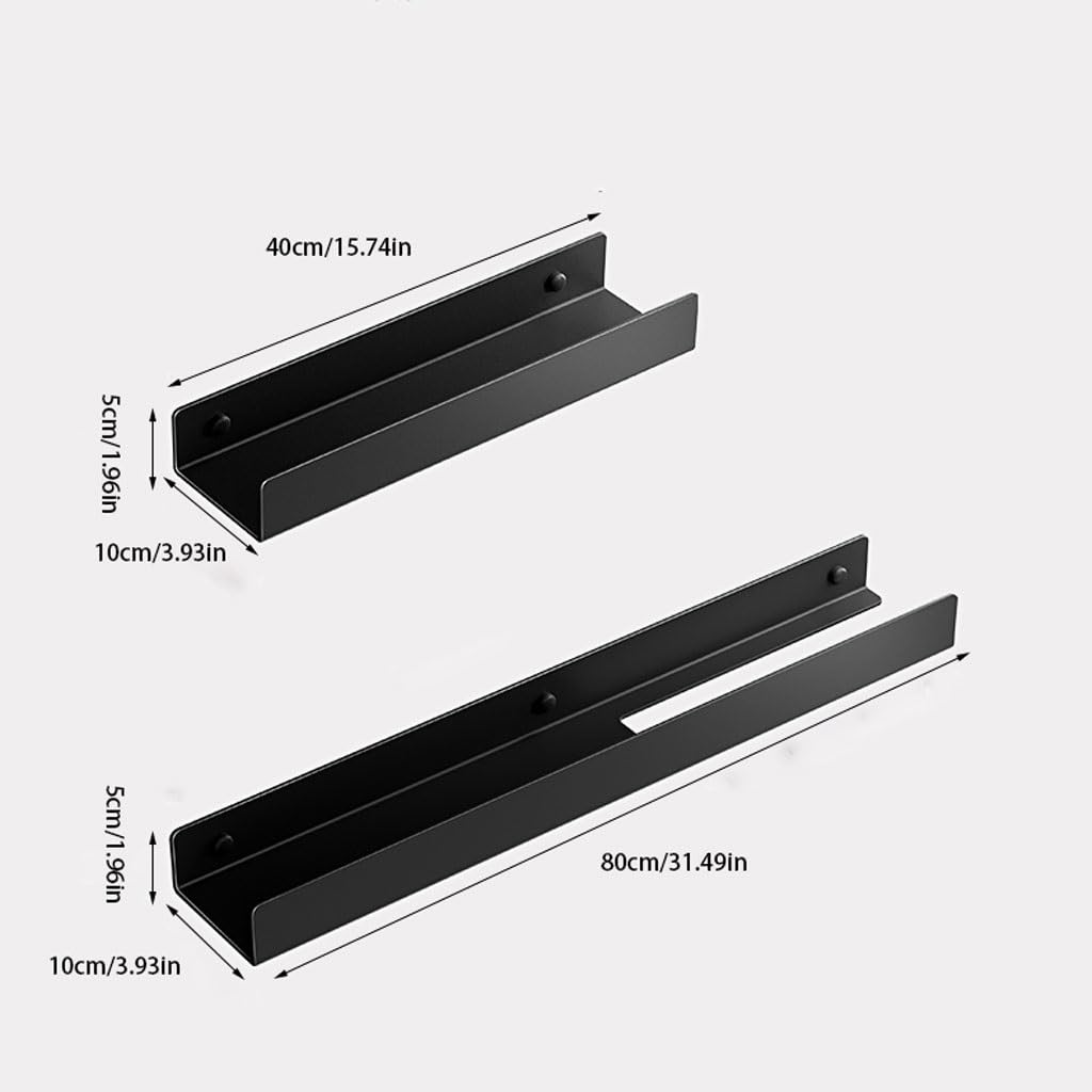 Estante para Cepillos de Dientes Portaoggetti for Il Bagno di casa Portasciugamani Specchio da Parete for Il Bagno Portaoggetti for Tazze for collutorio cosmetico Senza punzonatura(L80cm)