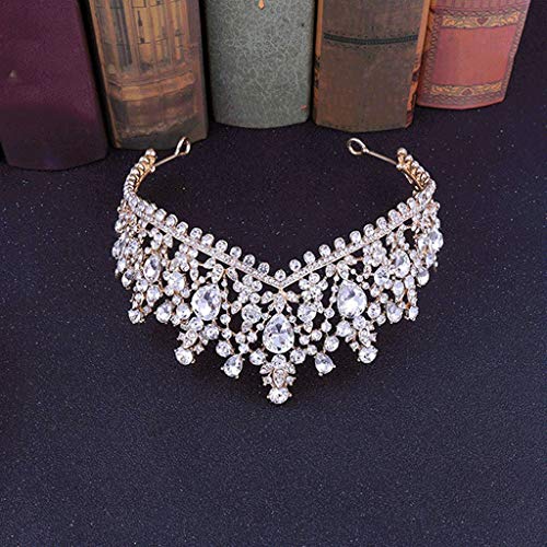 Tiara de cristal para novia y accesorios para el cabello 4