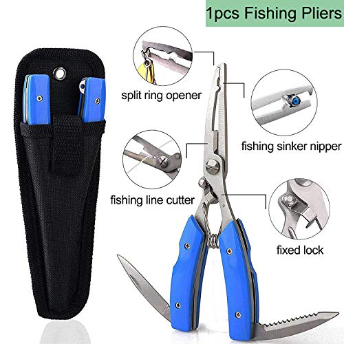 Unpainted Fishing Lures Making Kit, 276pcs DIY Blank Fishing Lures Crankbait Minnow Jerkbait Wobble Hard Bait Set with Treble Hooks Fishing Lure Eyes Fishing Tackle Kit