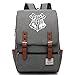 Poudlard Badge Ordinateur Portable Sac d'école, Sac à Dos Harry P, Potier Casual Fashionable Computer Rucksack Moyen Gris