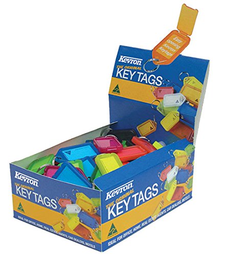 Kevron Plastic Clicktag Key Tag Assorted (Pack of 100) ID5AC100