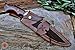 BIGCAT ROAR Handmade Damascus Hunting Knife - Bushcraft Fixed Blade Hunting Knife with Sheath and Walnut Wood Handle - 15″ EDC Skinning Knife - Screaming Eagle