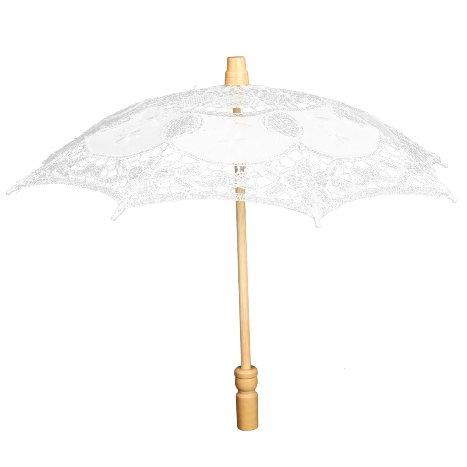 2stücke Hochzeit Spitzenregenschirm Eleganter Lace Parasol Für Hochzeitsfotografie Und Dekoration Robuste Baumwollkonstruktion Für Feiern Cosplay Und Mehr