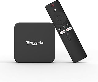 ElectroniksIndia X9 Android Mini PC: 4K Ultra HD, 2GB RAM, 16GB Storage, WiFi 6 & BT 5.0, Android 10