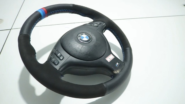 Couvre-volant Cuir Pour BMW E46, Cabriolet Coupé, Couture Aiguille Incluse, Neuf