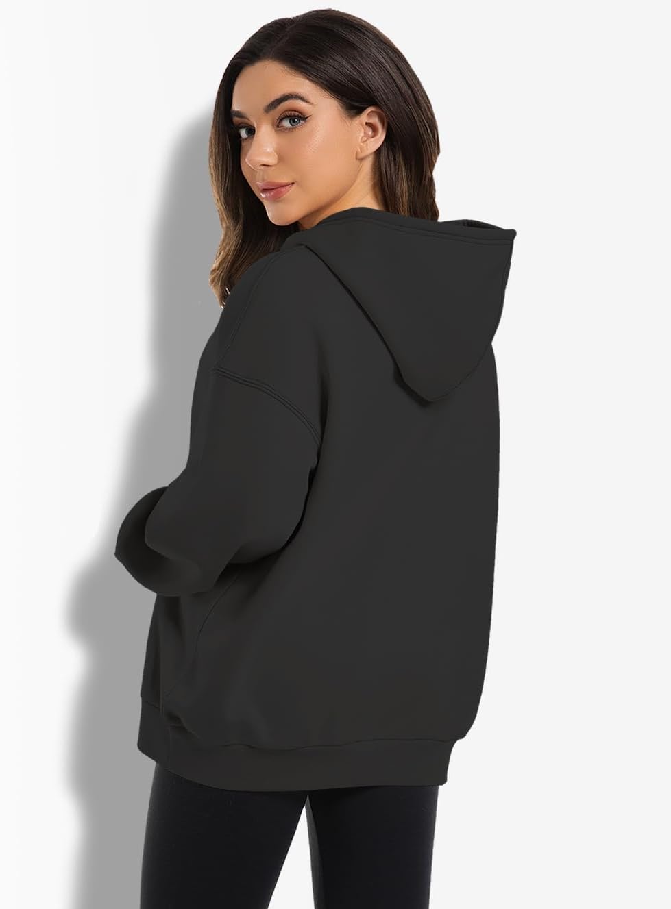 2 Pack Womens Oversized Hoodies Sweatshirts Fleece Hooded Pullover Tops Sweaters Casual Comfy Fall Fashion - Image 4