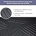 Elsetyler Custom Fit for Cargo Liner 2020-2024 2025 2026 BMW X6 - Black TPE All Weather Heavy Duty Waterproof Rear Cargo Tray Trunk Floor Mat Protector