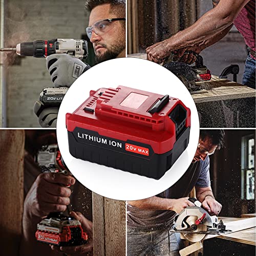 TURPOW Upgraded 8.0Ah for Porter Cable 20V Lithium Battery, Compatible with PCC681L PCC680L PCC685L PCC685LP PCC682L PCC600 PCC640 Replacement for Porter Cable 20v Lithium Batteies Tools, 2Packs