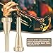 EASTROCK Trumpet Mouthpiece 3C Gold Plated Bullet Shape Vaccum Package