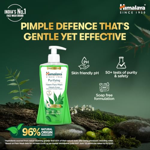 Image of Himalaya Purifying Neem Face Wash, 400 ml