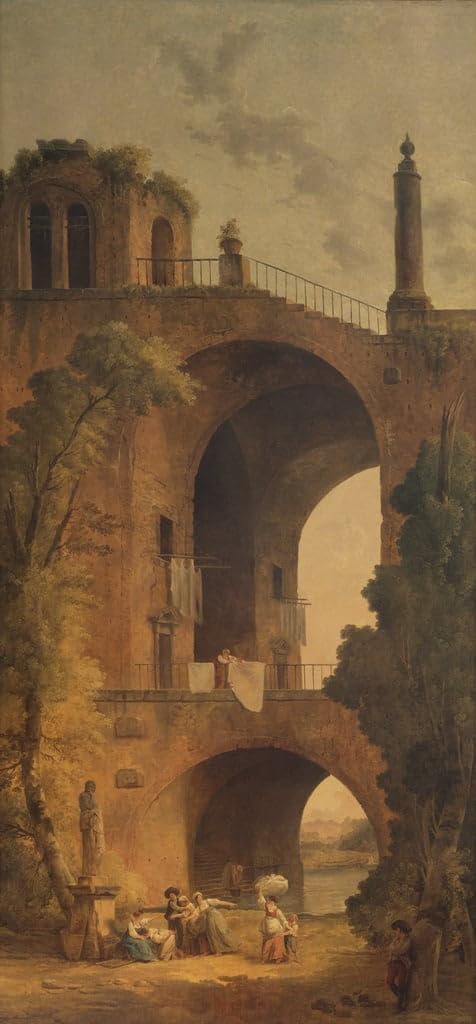 Peinture Poster Impression Tableaux Graffiti Art Mural Hubert Robert