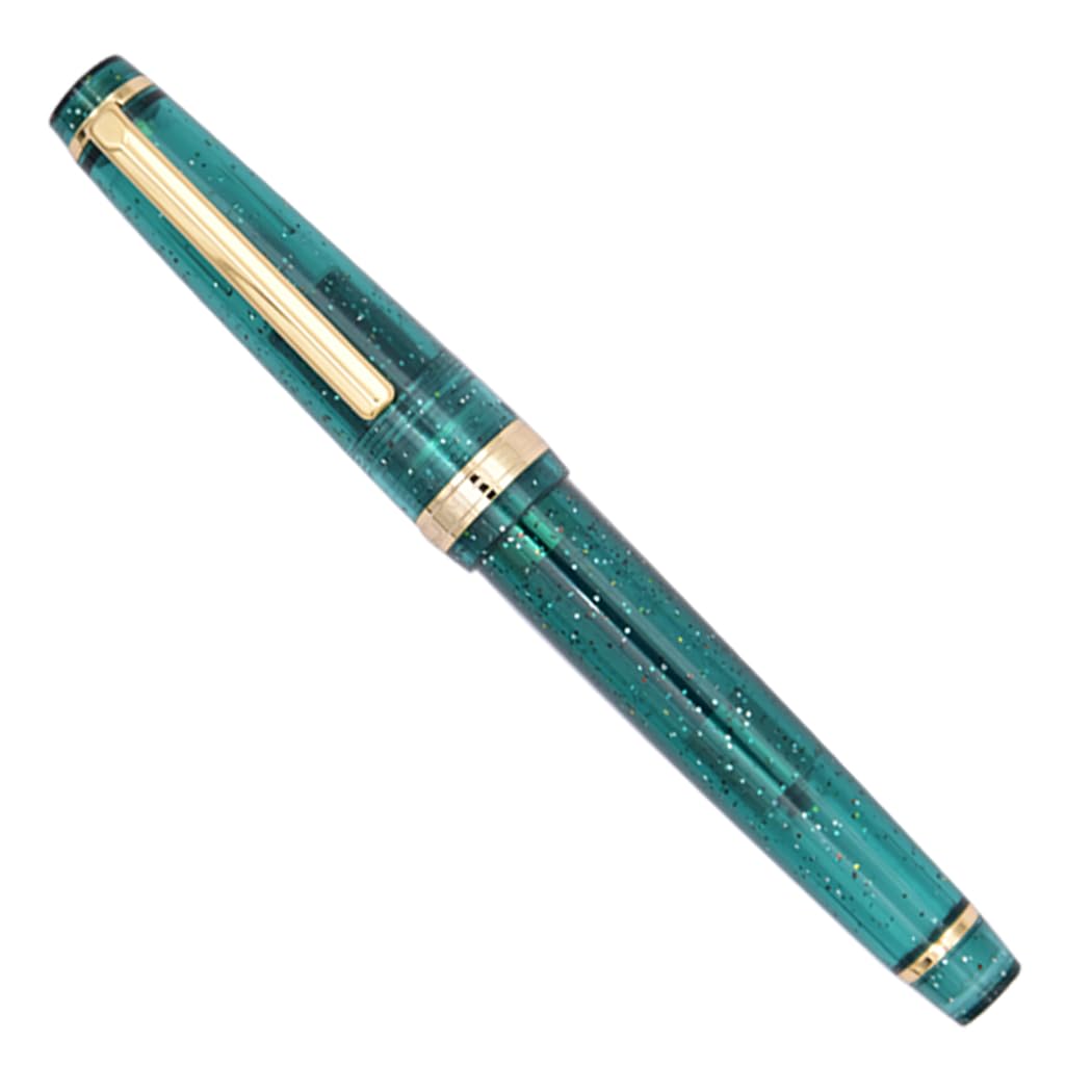 Ranvi 3 PCS Jinhao 82 Fountain Pen Transparent Fluorescent White, Red and Green Acrylic, Iridium Fine Nib Gold Trim with Converter Set - Image 4