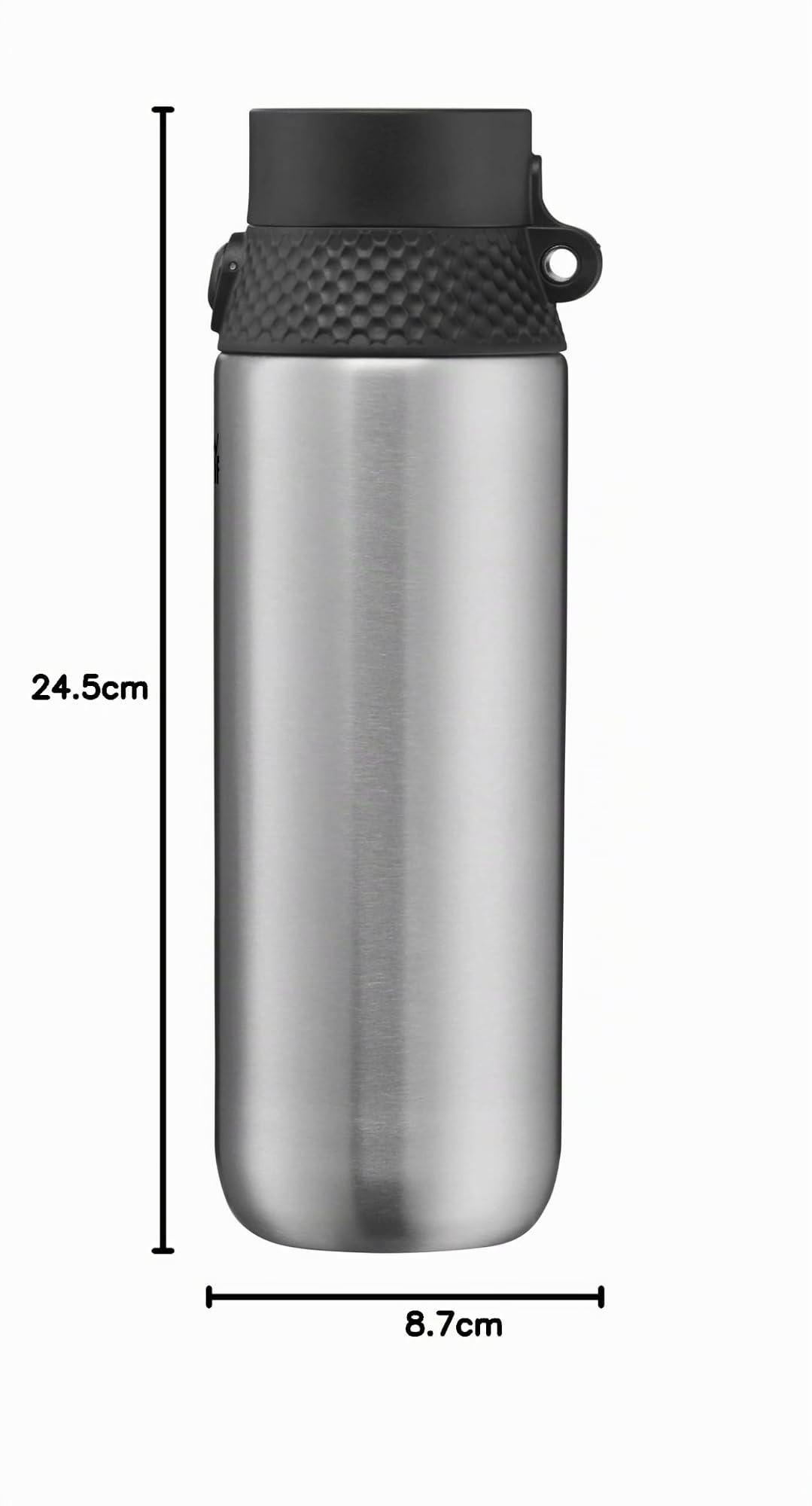 WMF Waterkant Trinkflasche Edelstahl 750ml, Sport Edelstahlflasche Kohlensäure geeignet, Sportverschluss, Einhandöffnung, auslaufsicher, BPA-frei