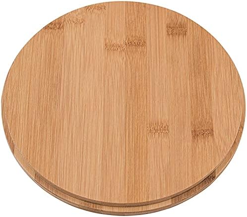 Miniatura 5 de Ensaladera grande de fibra de bambú de 9.8 pulgadas con juego de servidores (tapa de madera de bambú) para ensaladas de frutas, negro