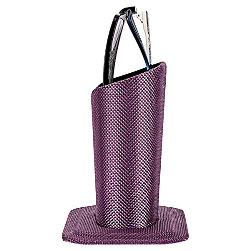 Image of Plush Fluffy Lined Anti-scratch Eyeglasses Holder Protective Glasses Stand Case