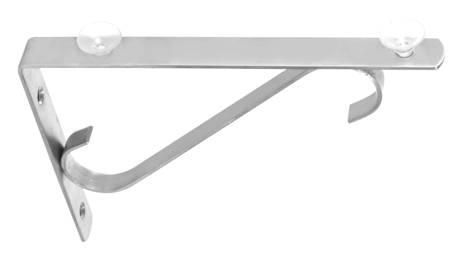 Nixnine Stainless Steel S.L Type Glass Shelf Bracket Wall Bracket 8 Inches 8 mm Pack of 2, Silver-image-35