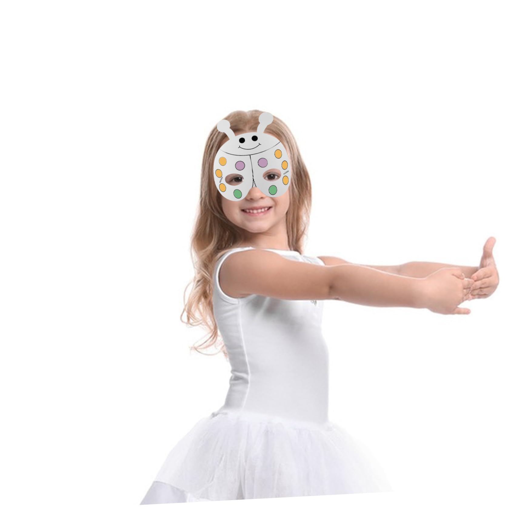 1 Set Maschere Di Animali Fai-da-te Per Bambini Maschere Vuote Maschera Vuota Maschera Non Verniciata Con Penne Ad Acquerello Per Creare Spettacoli Teatrali Da Colorare