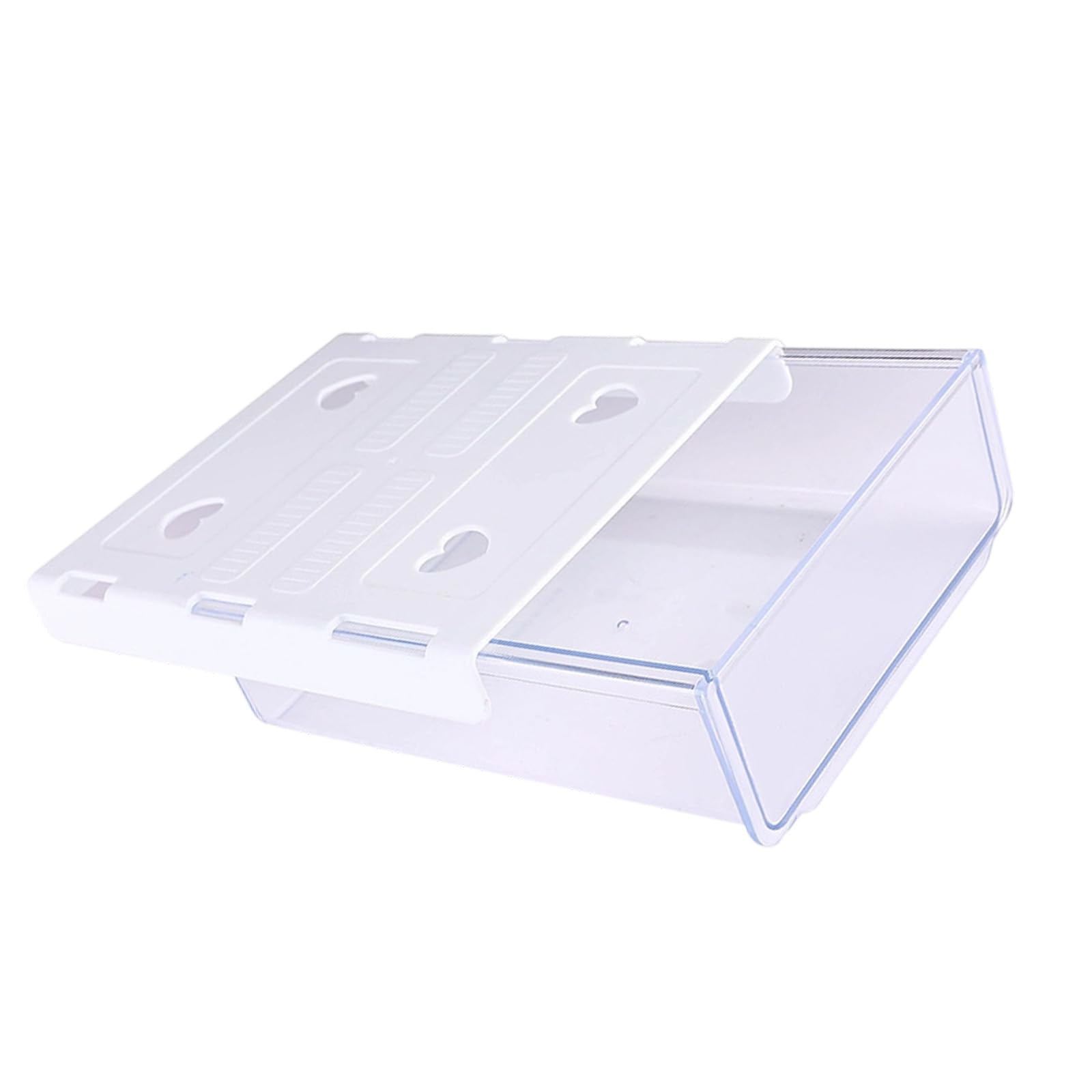 Netbiio Under Desk Concealed Drawer Storage Container Utilizing Strong Adhesive Drillless Required for Efficient Organization of Mess in Homes Setting Homes Drawer