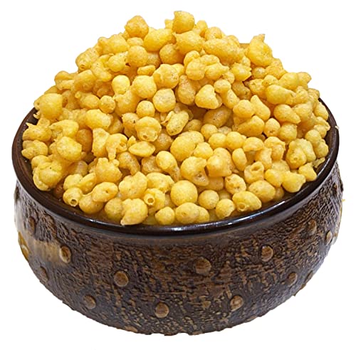 Image of Santushti Namkeen Raita Boondi- 200gm | Authentic Spicy Snack | Made in Groundnut Oil | Crispy Crunchy Indian Sev for Tea Time, Parties, Travel, Office and Everyday Snacking
