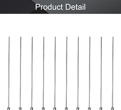 Utoolmart 2mm Dia Round Tip Steel Straight Ejector Pin Punch 150mm Long Silver Gray 10pcs