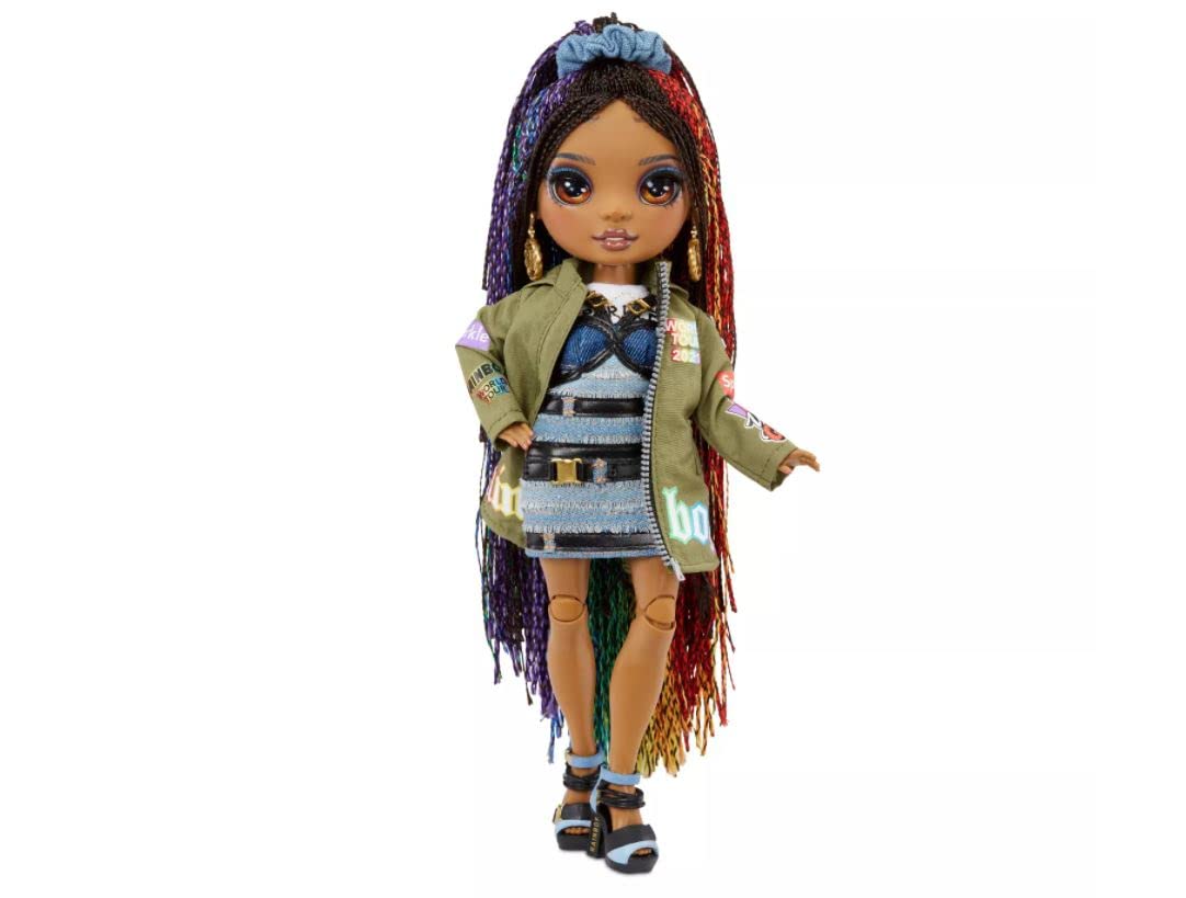 Rainbow High Rockstar Fashion Doll 2 trajes completos y elementos esenciales de banda de rock, elige Carmen Major, Vanessa Tempo, Lyric Lucas (Vanessa Tempo)