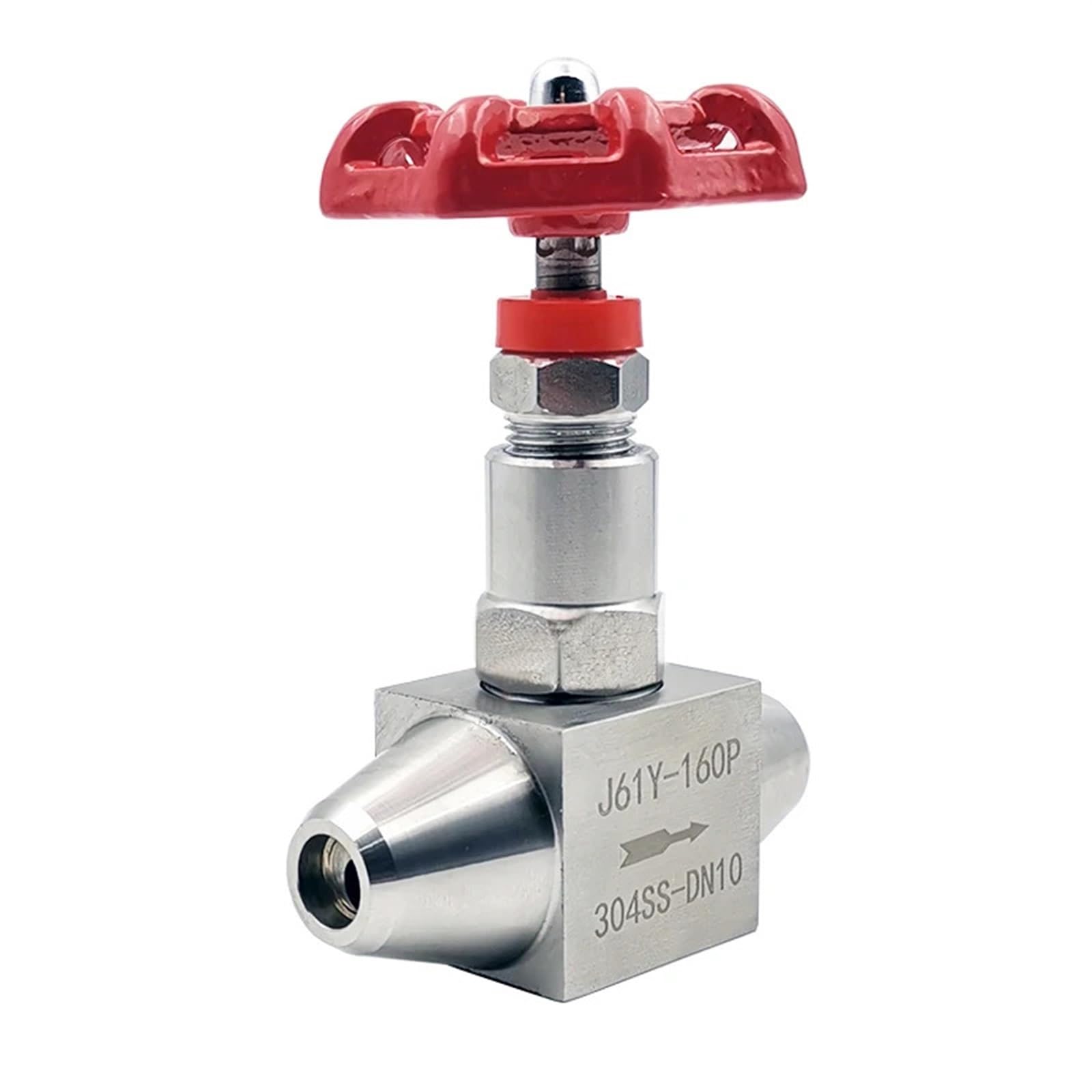 DN6 DN10 DN15 DN20 Stainless Steel Needle Valve J61Y-160P Welded Pressure Globe Valve 1Pcs(Size:3/4