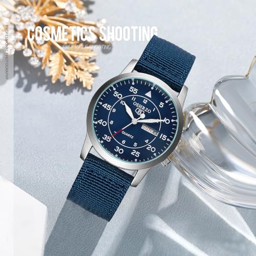 Image of Gosasa Unisex Military Watches Sport Textile Nylon Strap Stylish Men Watch Luminous Fashion Watches Analog Display Quartz Waterproof Casual Wristwatch