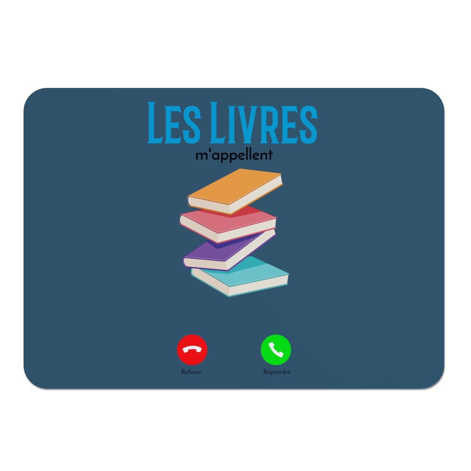 Sets de table en liège bleu grand format au fini soigné pour les amoureux de beaux livres