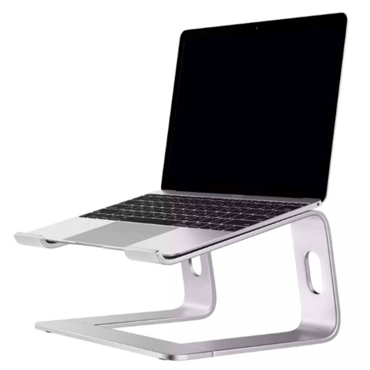 Veemoon Supporto Laptop Lega Di Alluminio Ventilato Supporto Portatile Per Notebook Con Design Ergonomico Per Ufficio Casa e Viaggi Con Piedini Antiscivolo Per Stabilità