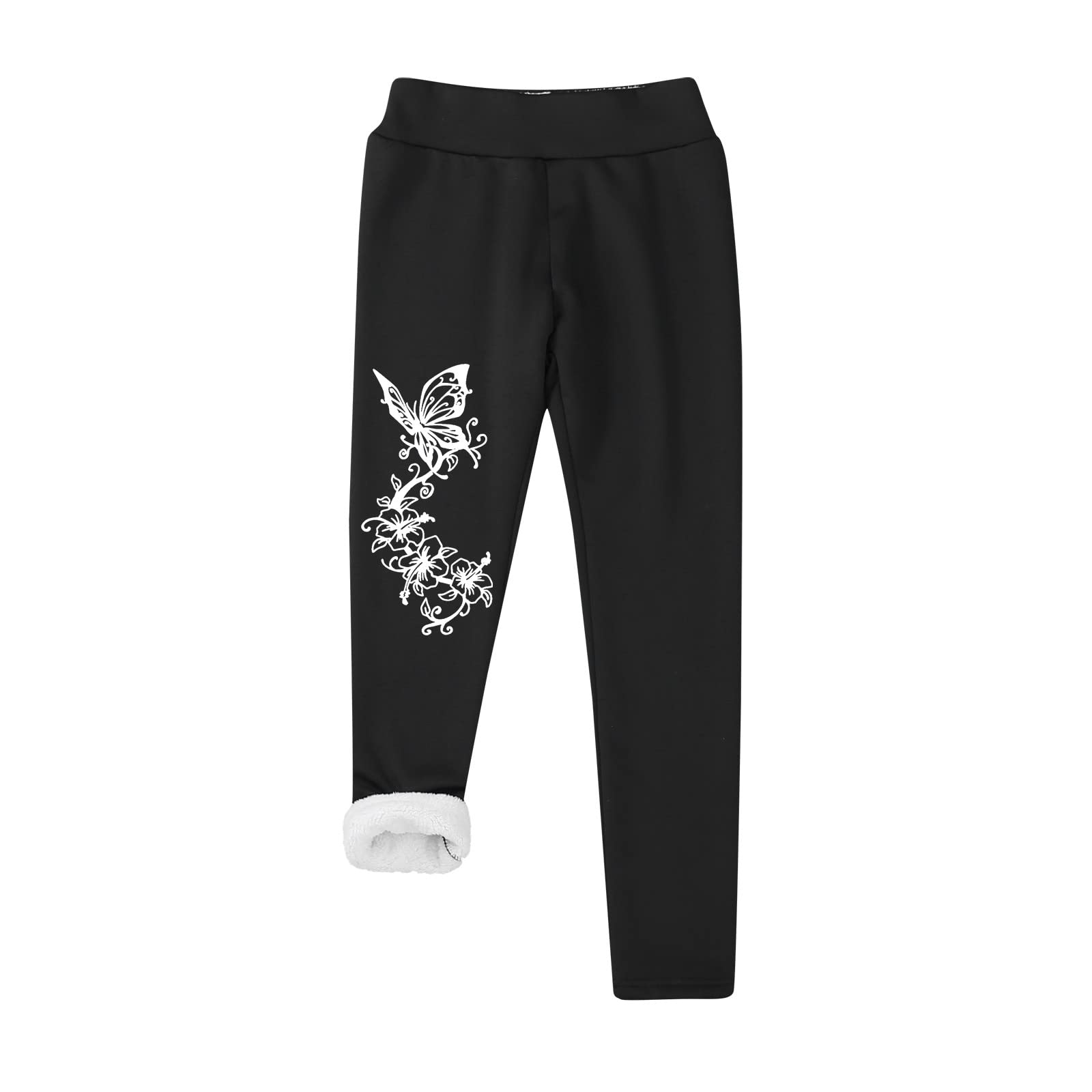 SunwardFleece Lined Tights Women Winter Warm Workout Leggings High Waisted Thermal Tights Hip Lift Yoga Pants Activewear