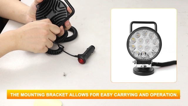 Feu De Travail LED 4 Pouces 42W RIGIDON Aimanté - Phare Rond 12V 24V Pour Offroad Voiture Camion