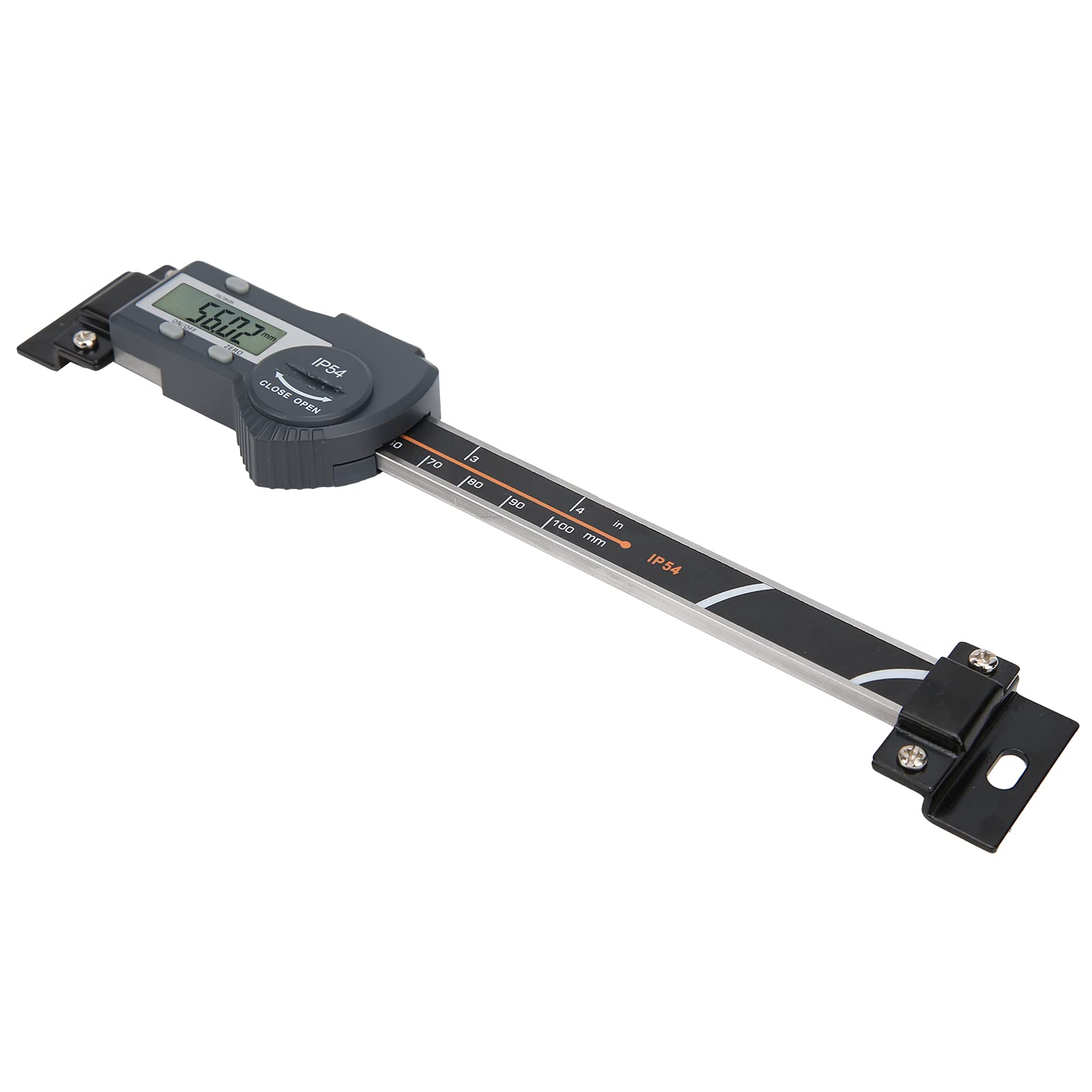Vernier Zacisk hamulcowy cyfrowy miernik poziomy, przemysłowe narzędzie pomiarowe z wyświetlaczem LCD, zakres 0-100 mm, stop aluminium i tworzywo sztuczne, do tokarek i