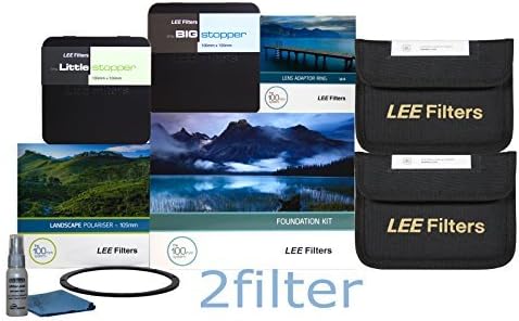 Lee Filters 72mm Oceanscape Pro Ultimate Essentials Kit - Lee Foundation Kit, 72mm Wide Angle Ring, Lee 4x6 Grad ND 0.6 & 0.9 Hard Edge Filters, 4x4 Big Stopper and 4x4 Little Stopper, Lee 105mm Landscape Polarizer & 105mm Front Accessory Ring with 2filter cleaning kit