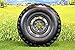 Antego Tire & Wheel 25x10.00-12 Tire with 4 Hole Wheel Assembly for Kubota RTV’s 900, 1100, 1140 UTV’s - 6 Ply ATW-045 with Non-Directional Tread (Qty: 1)