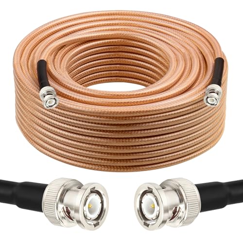 Câble coaxial BNC faible perte RG8X avec décharge de tension double couche