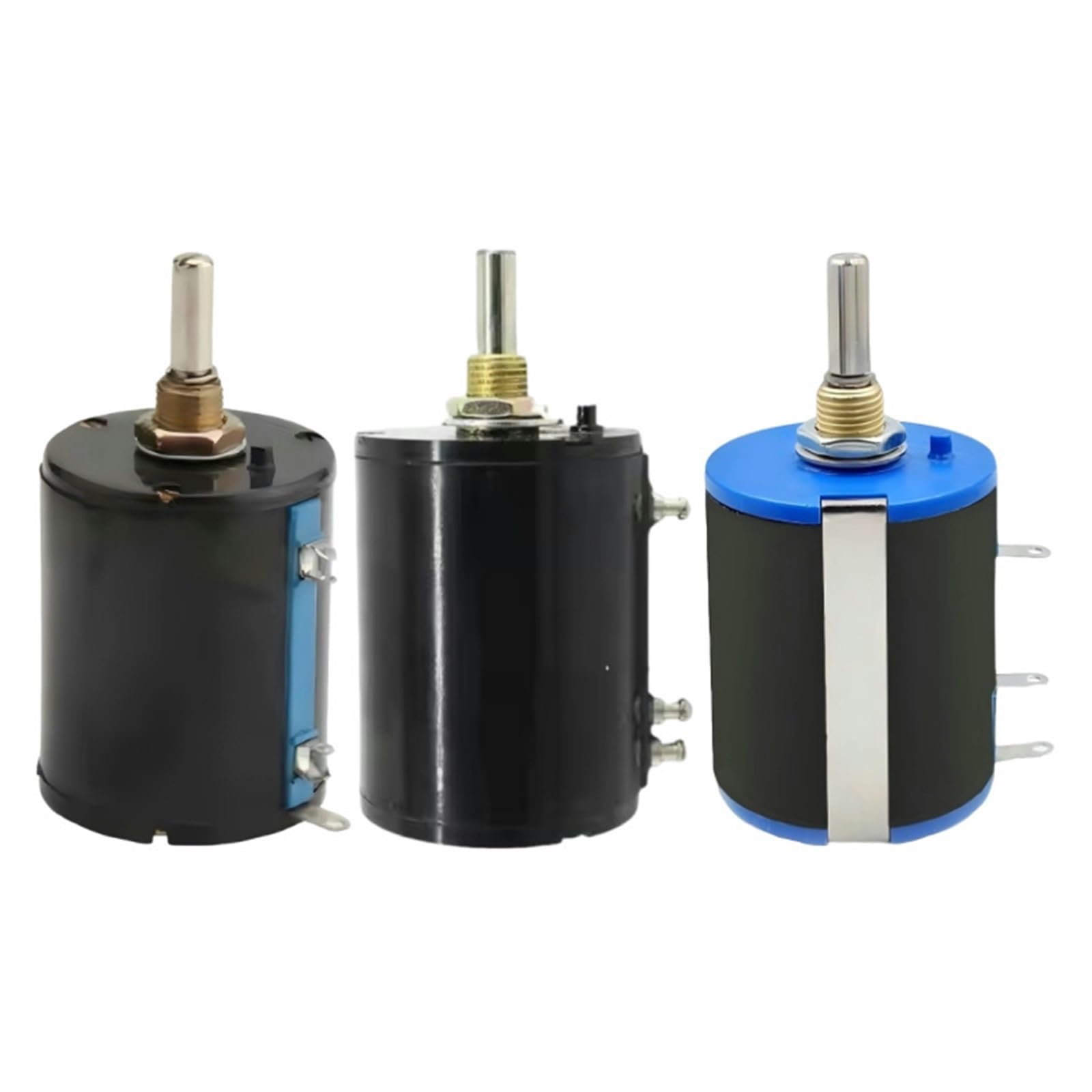potenziometro a filo avvolto, WXD4-23 Potenziometro rotativo a filo avvolto multigiro 10Kohm 3W - Reostato di controllo albero da 6mm （1 pz(10K)