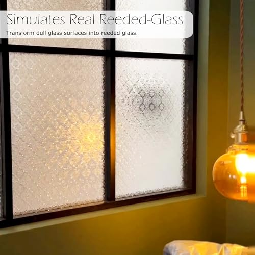 Vinilo Decorativo Retro Floral para Ventana 23.62 x 78.74 pulg miniatura 3