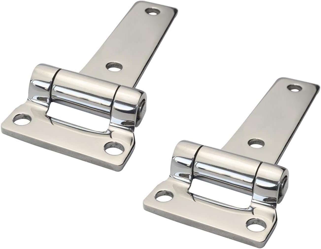 Hinge, 2PCS 304 Stainless Steel 135mm T Hinge Heavy Duty Marine Boat Yachts Hardware Stainless Steel Door Hinges for Container