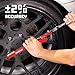 Powerbuilt 1/2 Inch Drive Torque Wrench Deflecting Beam, Accurate Torque Range 20 to 220 Foot Pounds, Precise Measurement with Sound, 649972