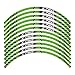 LYJB Motorrad Tank pad Für Kaw&asaki Z750 Hohe Qualität Motorräder Reflektierende Aufkleber Motorräder Radaufkleber Reflektierende Felge Moto Streifenband (Color : 1)