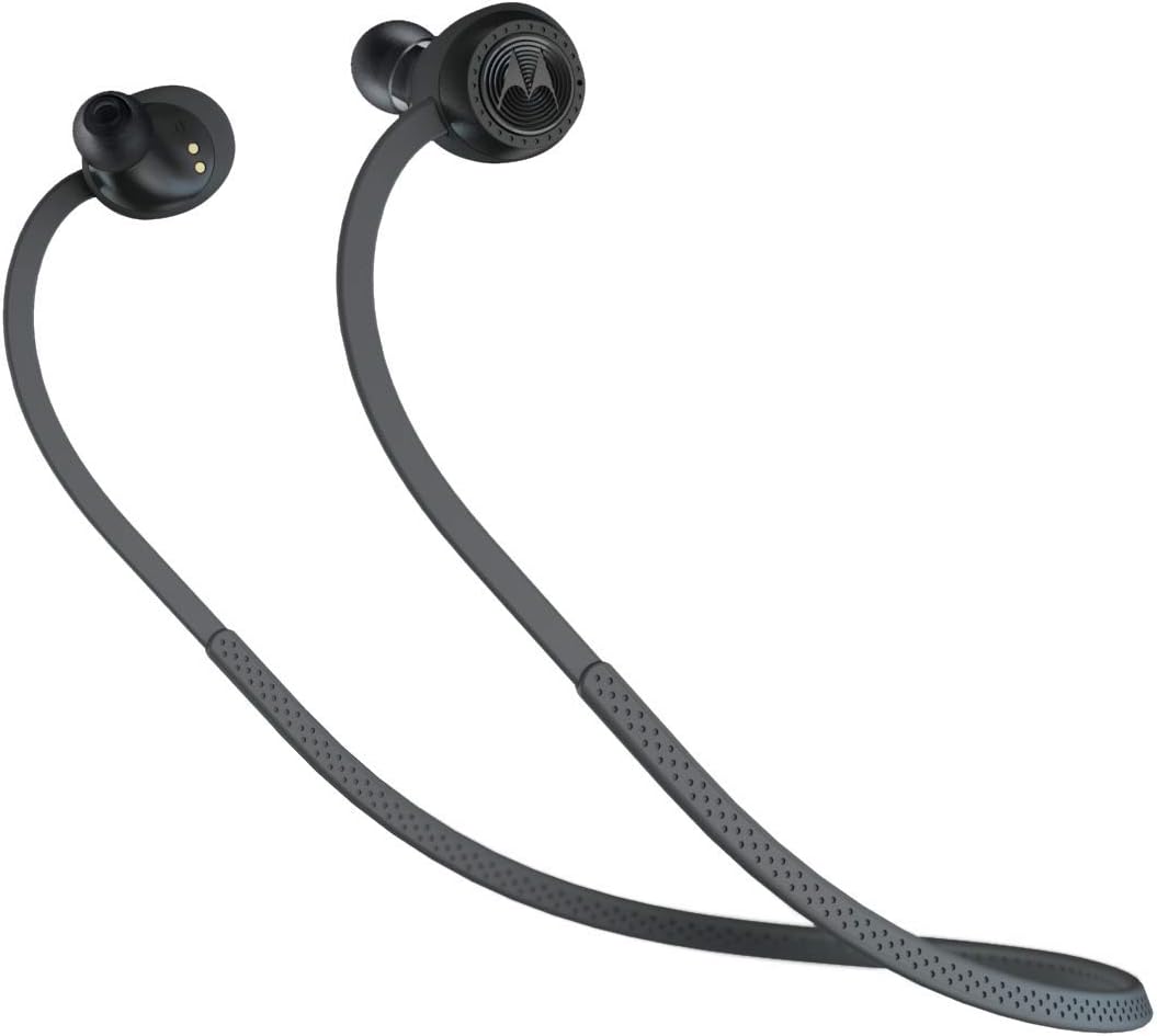 Motorola VerveBuds 200 Wireless Earbuds - Cordless, Bluetooth Headset Gear for Sport, Gym, Exercise, Fitness - IPX5, Comfortable Fit, Compatible with Voice Assistants - 3 Buds Sizes, Charging Case