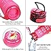 Great Gear Fruit Infuser Water Bottle 25 oz Leak Proof Flip-top Sport Water Bottle BPA-Free Tritan 25 Oz (Pink)