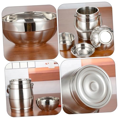 Boîte isotherme en acier inoxydable de 2,2 L à double couche pour repas - 8