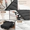 Convertible Sleeper Sofa Bed, 3 in 1 Modern Velvet Loveseat Futon Sofa Couch with Pullout Bed Reclining Backrest Toss Pillows Pockets for Living Room(Black)