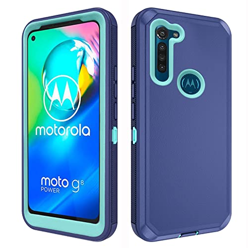 Teléfonos Celulares, Wireless Asuwish Funda de teléfono para Moto G8 Play/MotoG8 Plus/Moto8 Power Cell Cover híbrida a prueba de golpes rígida protectora resistente accesorios móviles...